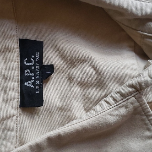 COPY - A.P.C. Paris Nude Button Up Trench Coat Size Large - Picture 3 of 3